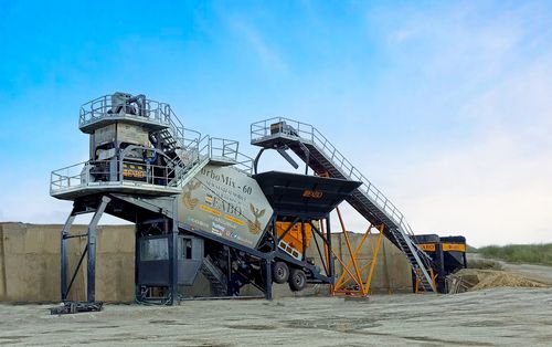 Planta de hormigón móvil - TURBOMIX-60 - Fabo Crushing Screening & Concrete Plants - automática