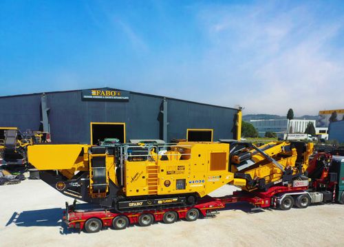 Unidad de machacado y cribado de impacto - FTI-110s - Fabo Crushing Screening & Concrete Plants - móvil / compacta / con orugas