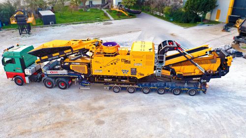 Unidad de machacado y cribado de cono - FTC-200S - Fabo Crushing Screening & Concrete Plants - móvil / con orugas / para piedras