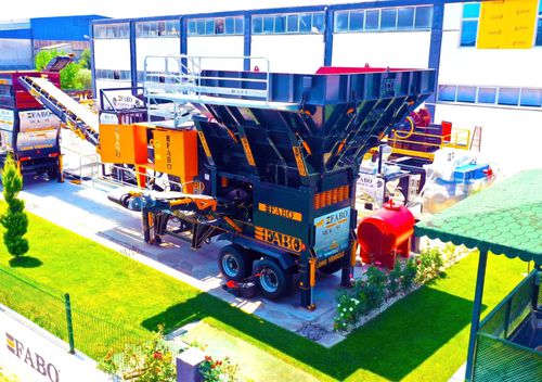 Machacadora móvil - Fabo Crushing Screening & Concrete Plants - de mandíbula / alta capacidad / para piedras