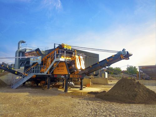 Criba limpiadora - MEY-1645 SAND - Fabo Crushing Screening & Concrete Plants - móvil / vibratoria / para productos a granel