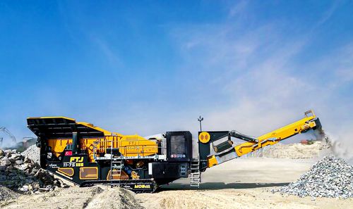 Unidad de machacado y cribado de mandíbula - FTJ 1175 &amp; FTB 1550 - Fabo Crushing Screening & Concrete Plants - móvil / alta capacidad / con orugas