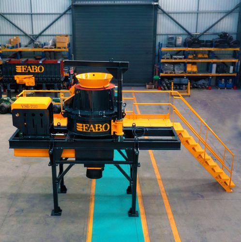 Unidad de machacado y cribado de impacto con eje vertical - VSI-700 - Fabo Crushing Screening & Concrete Plants - estacionaria / para la producción de arena / alta capacidad