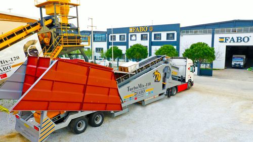 Planta de hormigón móvil - TURBOMIX-110 - Fabo Crushing Screening & Concrete Plants - automática / de 2 ejes