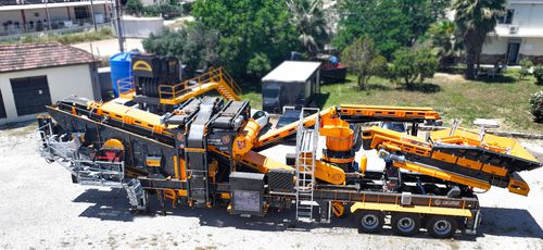 Unidad de machacado y cribado de cono - MCC-100 - Fabo Crushing Screening & Concrete Plants - móvil / alta capacidad / para piedra dura