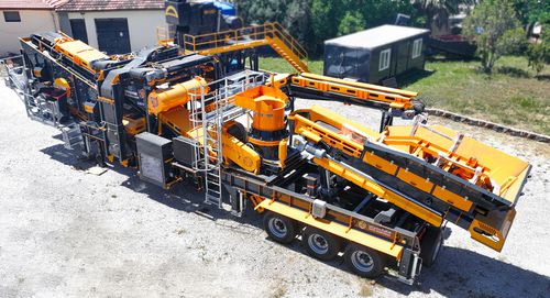 Machacadora de mandíbula - MCK-95 - Fabo Crushing Screening & Concrete Plants - móvil / primaria / secundaria