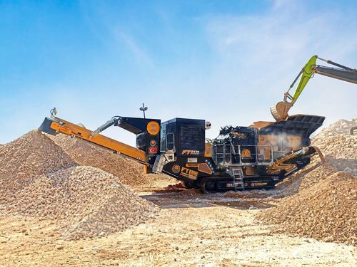 Unidad de machacado y cribado de impacto - FTI-130 - Fabo Crushing Screening & Concrete Plants - móvil / con orugas