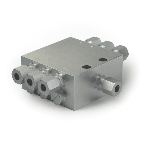 Distribuidor progresivo de grasa - VPB - SKF Lubrication Systems Germany GmbH - modulable / de acero inoxidable / compacto