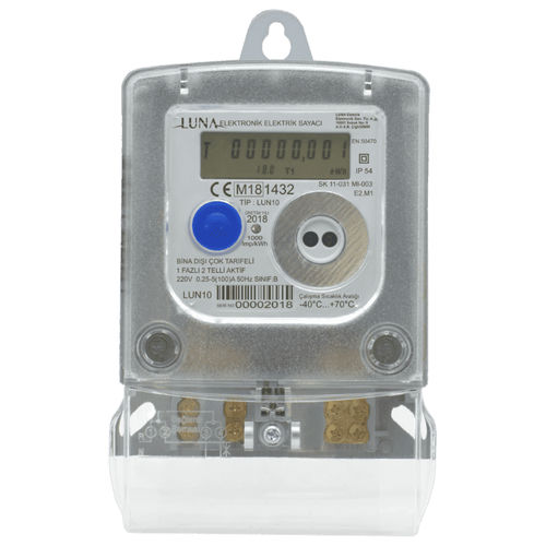 Contador de energía eléctrica monofásico - LUN10F - Luna Elektrik - de pared / digital / RS-485