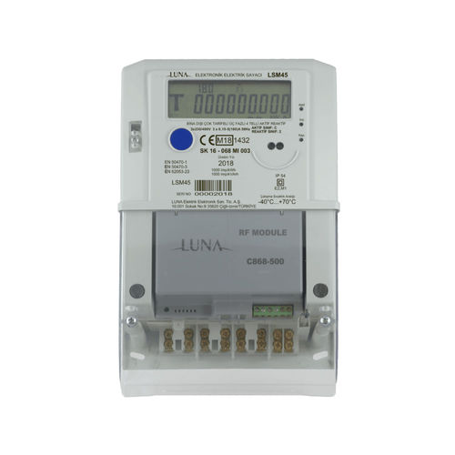 Contador de energía eléctrica trifásico - LSM450 - Luna Elektrik - de pared / RS-485 / 50 Hz