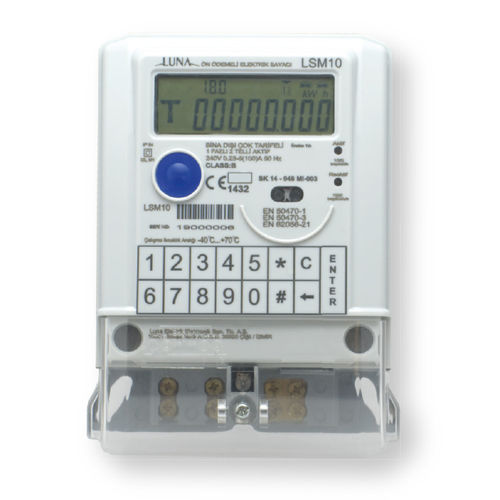 Contador de energía eléctrica monofásico - LSM10 - Luna Elektrik - de pared / digital / programable