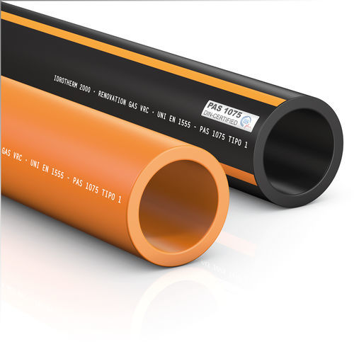 Tubería rígida para gasolina - RENOVATION VRC E ORANGE - Idrotherm 2000 - de polietileno PE / DIN / resistente a la corrosión