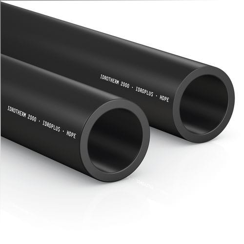 Tubería rígida para agua - IDROPLUS HDPE - Idrotherm 2000 - de polietileno PE / resistente a la corrosión