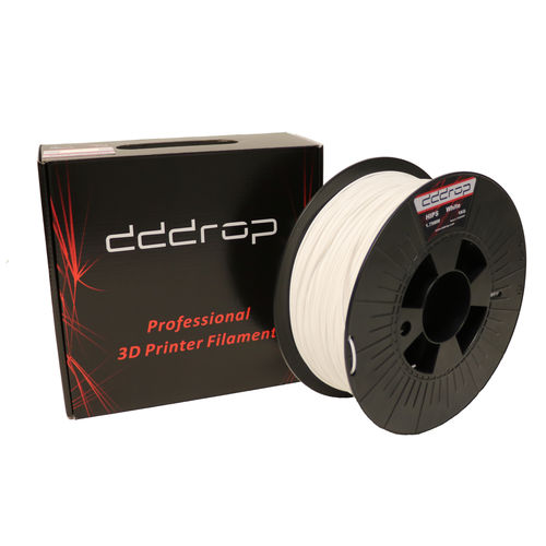 Filamento de HIPS para impresora 3D - dddrop - 1,75 mm / blanco / soluble