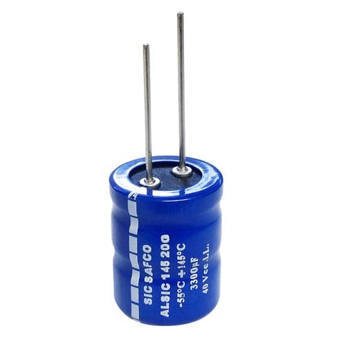 Condensador eléctrico electrolítico - ALSIC 145 20G  - EXXELIA - cilíndrico / con terminales radiales / de filtrado