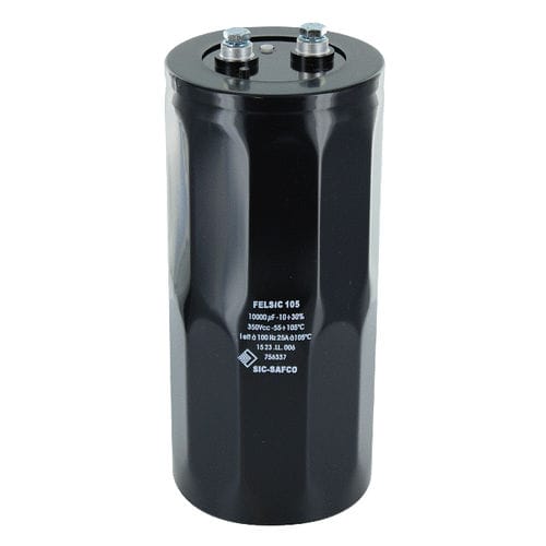 Condensador eléctrico electrolítico - FELSIC 105 - EXXELIA - cilíndrico / de rosca / de alta potencia