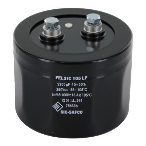 Condensador eléctrico electrolítico - FELSIC 105 LP  - EXXELIA - de rosca / para aluminio