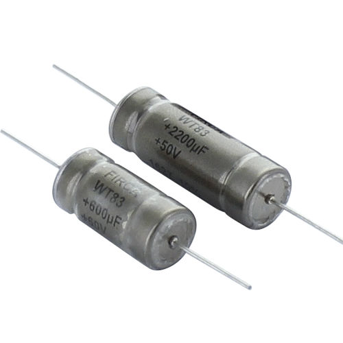 Condensador eléctrico de tántalo - WT83 - EXXELIA - axial / de reducida resistencia equivalente en serie / de filtrado