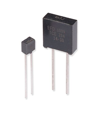 Condensador eléctrico de cerámica - TCE series HT - EXXELIA - radial / axial / de alta temperatura
