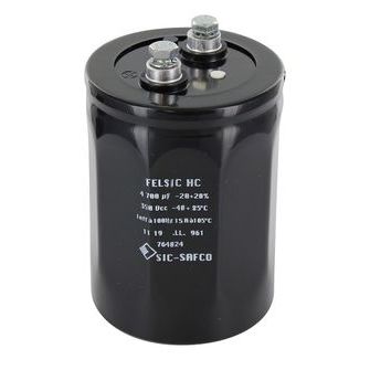 Condensador eléctrico electrolítico - FELSIC HC - EXXELIA - cilíndrico / para máquina de soldadura