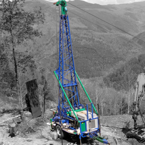 Sistema por cable aéreo para descarga de madera en ascenso y descenso - TG 500 CE - greifenberg teleferiche - montado en remolque