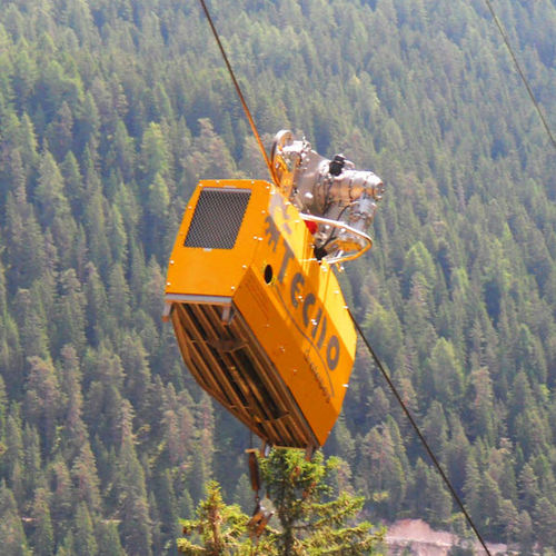Aparejo motorizado - Tecno Plus - greifenberg teleferiche - para descarga de madera en ascenso y descenso