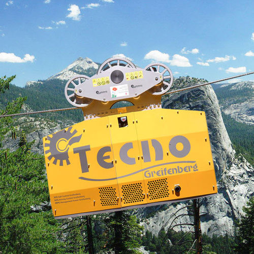 Aparejo motorizado - Tecno power - greifenberg teleferiche - para descarga de madera en ascenso y descenso