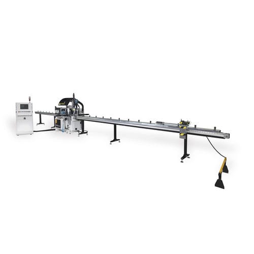 Máquina de corte de cuchilla - MARLIN TFF - geam evolution srl - para aluminio / para PVC / de tubos
