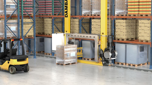 Transelevador para sistema de organización - Dambach Lagersysteme GmbH & Co. KG - para almacén