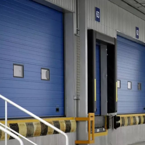 Puerta seccional - Shanghai Kenvo Door Co., Ltd - de acero / de acero galvanizado / industrial