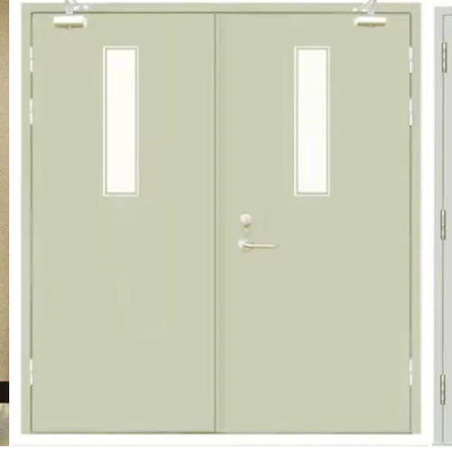 Puerta cortafuegos - Shanghai Kenvo Door Co., Ltd - abatible / de metal / acristalados