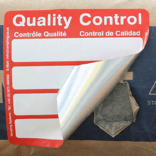 Etiqueta de identificación - 8220 series - Sampling Systems Ltd - con motivos estampados / adhesiva / para almacén