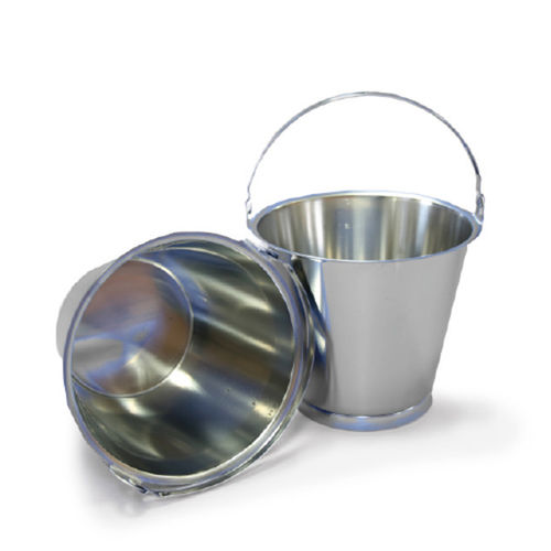 Cubo de acero inoxidable - A264 series - Sampling Systems Ltd - redondo / con asidero / industrial