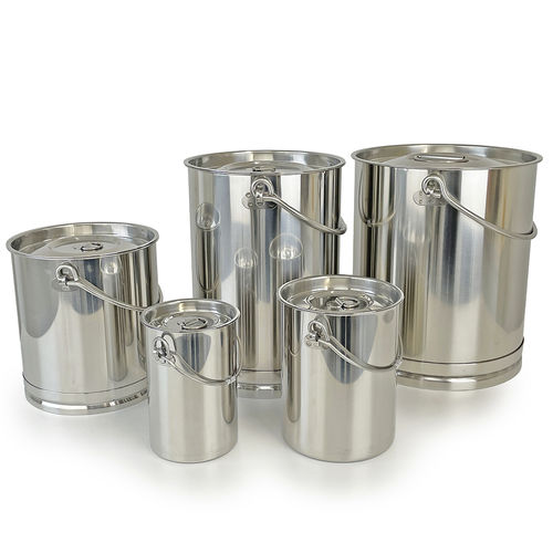 Bidón de acero inoxidable - A446 series - Sampling Systems Ltd - con asas / con tapa / para aplicaciones farmacéuticas