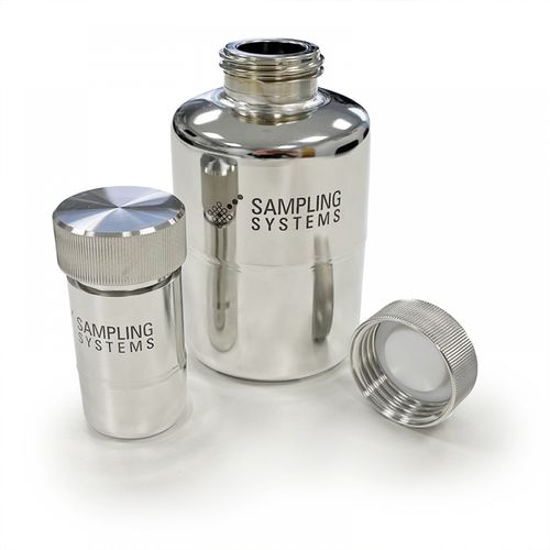 Botella de laboratorio - A886 series - Sampling Systems Ltd - para líquido / de almacenamiento / de acero inoxidable