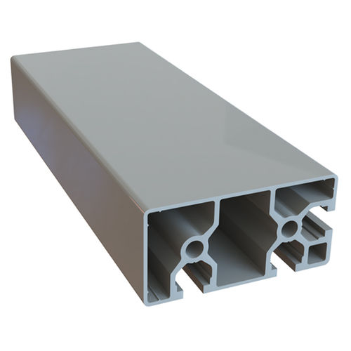 Perfil de aluminio anodizado - 1.01.02.0100 - Milper sas - ranurado / rectangular / de construcción