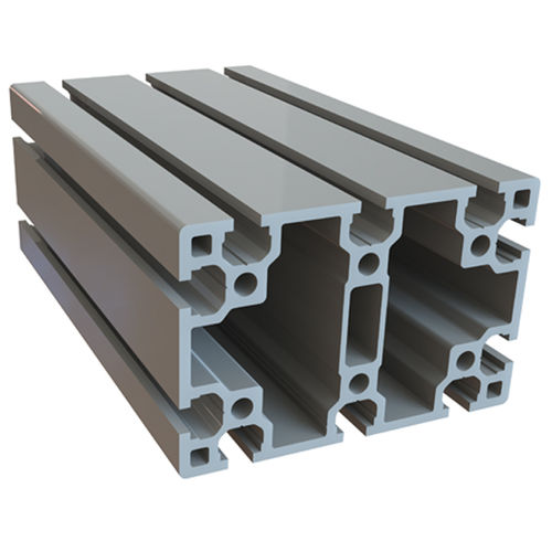 Perfil de aluminio anodizado - 1.01.02.0045 - Milper sas - ranurado / rectangular / de construcción