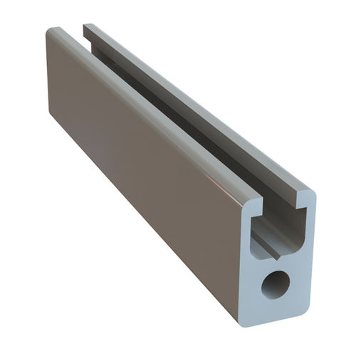 Perfil de aluminio anodizado - 1.01.02.0011 - Milper sas - ranurado / rectangular / para la industria
