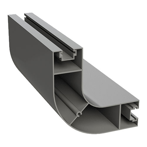 Perfil de aluminio anodizado - 1.01.02.0060 - Milper sas - arqueado / para la industria