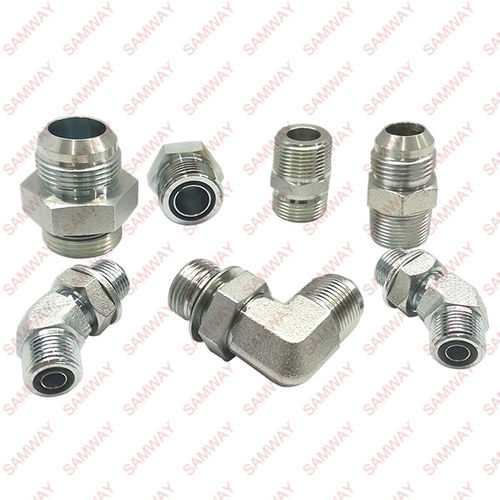 Racor de base metálica - WUXI SAMWAY CO.,LTD - hidráulico / de rosca / codo de 90º