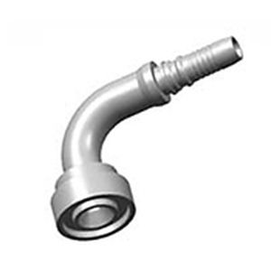 Racor hidráulico - S87943 - WUXI SAMWAY CO.,LTD - ranurado / codo a 45º / con brida