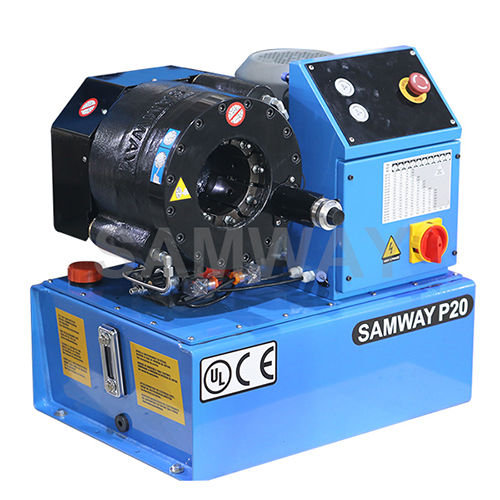 Engastadora de tubos flexibles - P20 - WUXI SAMWAY CO.,LTD - para tubos flexibles hidráulicos / enteramente automática / hidráulica