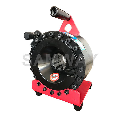 Engastadora de racores de codo - P18PE - WUXI SAMWAY CO.,LTD - para tubos flexibles hidráulicos / automática / hidráulica