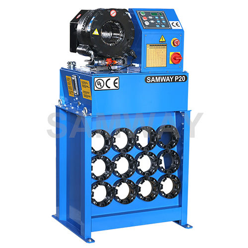 Engastadora para tubos flexibles hidráulicos - P20D - WUXI SAMWAY CO.,LTD - automática / hidráulica / controlada por PLC