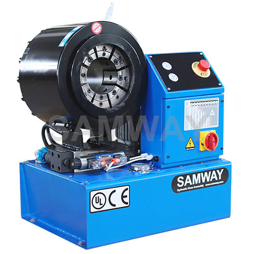 Engastadora para tubos flexibles hidráulicos - S76 - WUXI SAMWAY CO.,LTD - enteramente automática / hidráulica