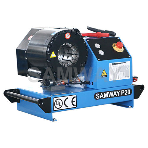 Engastadora para tubos flexibles hidráulicos - P20X - WUXI SAMWAY CO.,LTD - automática / electrohidráulica / compacta