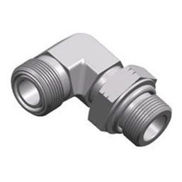 Racor hidráulico - S1FO9-OG JIC series - WUXI SAMWAY CO.,LTD - roscado / codo de 90º / macho-macho