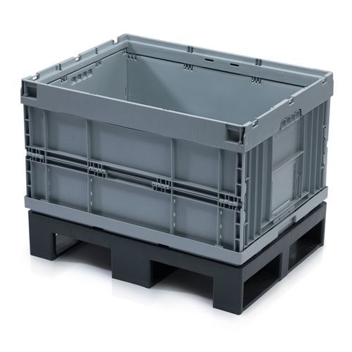 Caja-palé plegable - 981015 - TBA plastové obaly s. r. o. - de plástico / para almacenamiento / de transporte