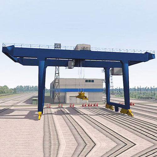 Pórtico de riel doble - U  - Nucleon (Xinxiang) Crane Co., Ltd. - en riel / para aplicaciones marinas / para contenedores