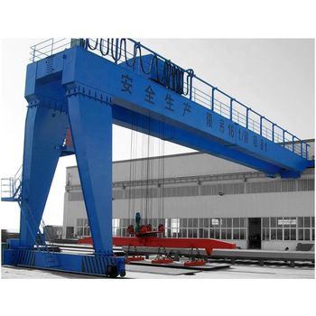 Semipórtico de riel doble - BMG - Nucleon (Xinxiang) Crane Co., Ltd. - en riel / para obra de elementos prefabricados / eléctrico